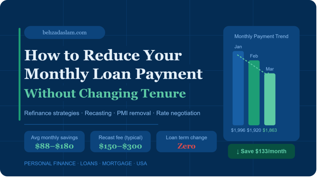 How to Reduce EMI Without Changing Tenure