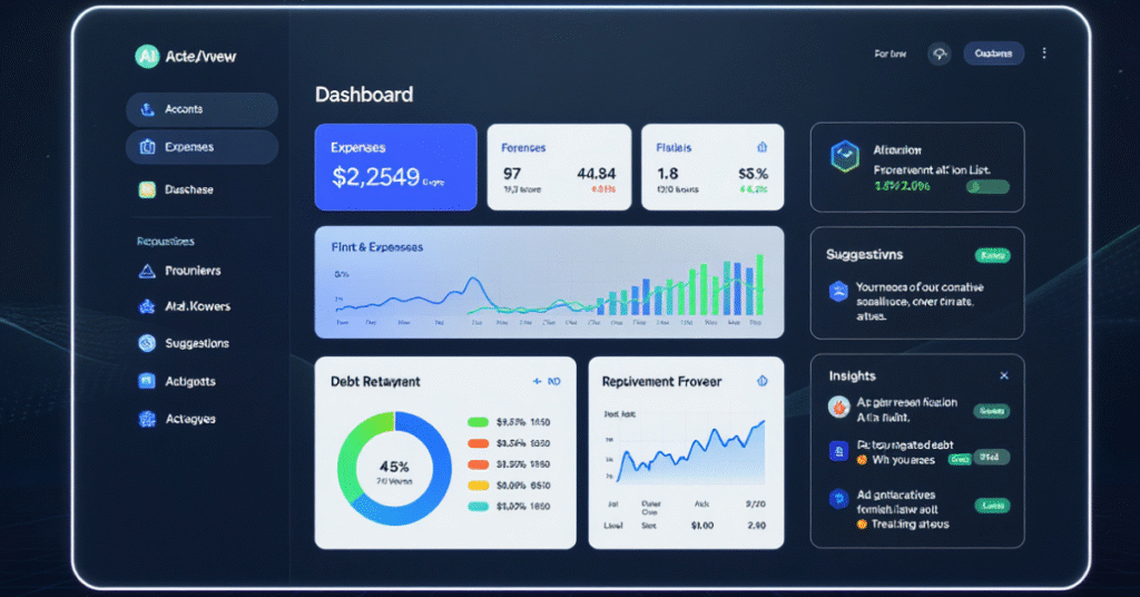 AI budgeting dashboard for debt management 2025

