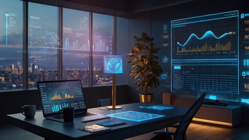 AI-powered personal finance tools 2025 analyzing savings and investment charts