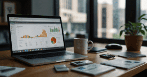 AI Tools to Track Personal Expenses – financial dashboard view