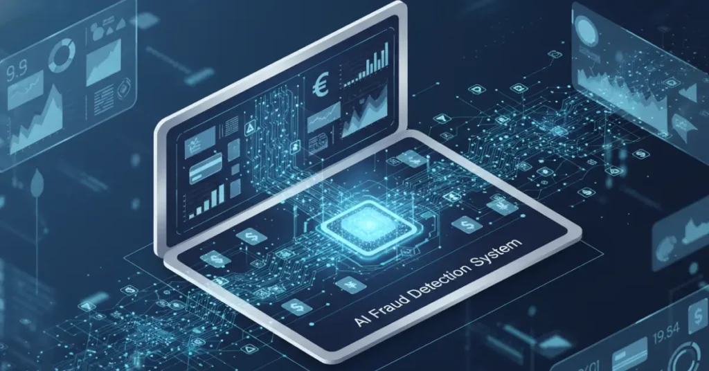 AI fraud alerts analyzing financial transaction patterns in real time