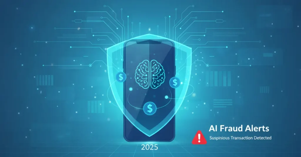 AI fraud alerts detecting suspicious online banking transactions