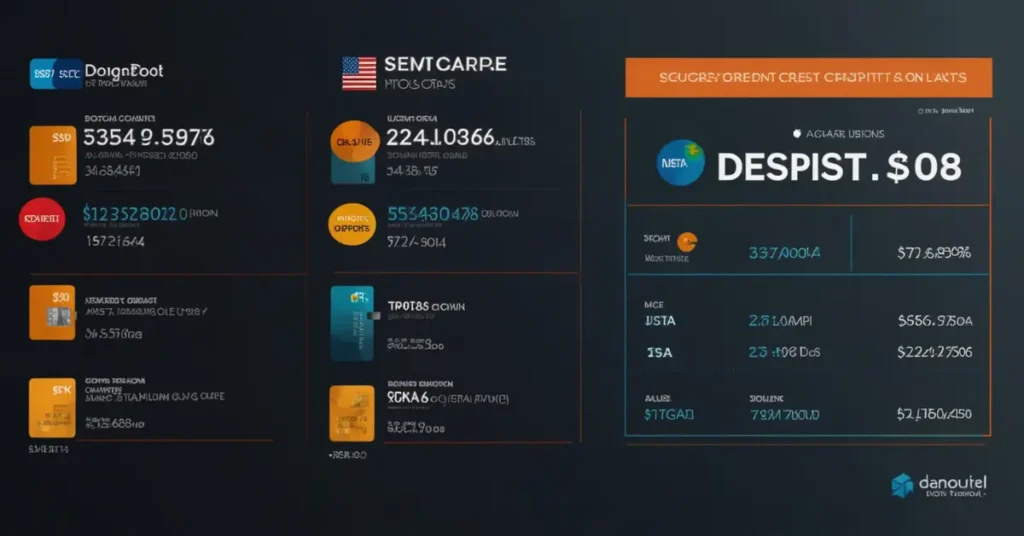 Comparison of Fair Credit Cards with Low Deposit Requirements in the USA for 2025.