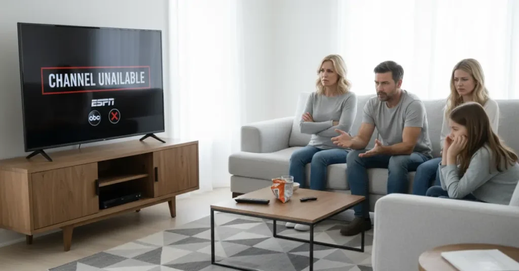 Viewers reacting as Disney Channels Removed from YouTube TV due to contract dispute.