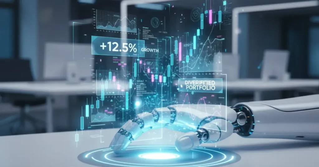 Robo-Advisor Tips showing AI-powered wealth automation