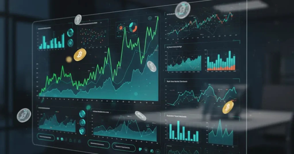 Smart AI investing tools for beginners 2025 financial graph