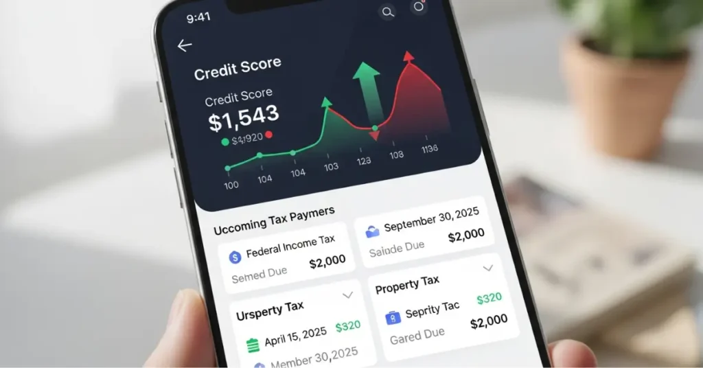 credit score and taxes impact infographic