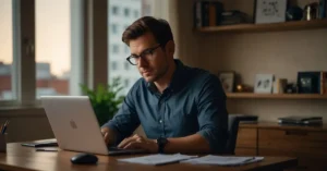 credit score and taxes overview illustration