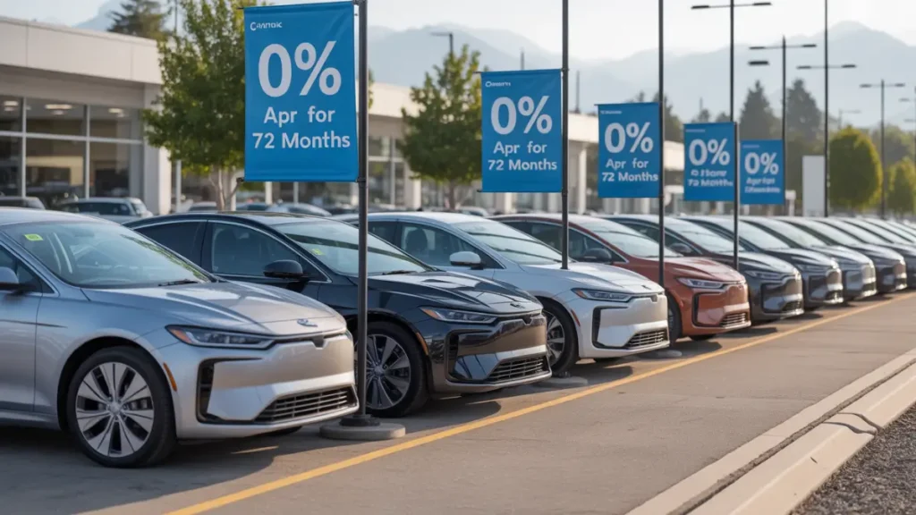 0 percent financing for 72 months cars