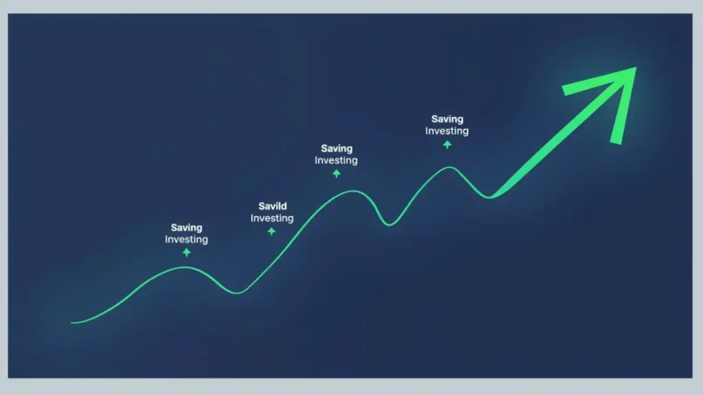 personal finance flowchart for saving and investing goals
