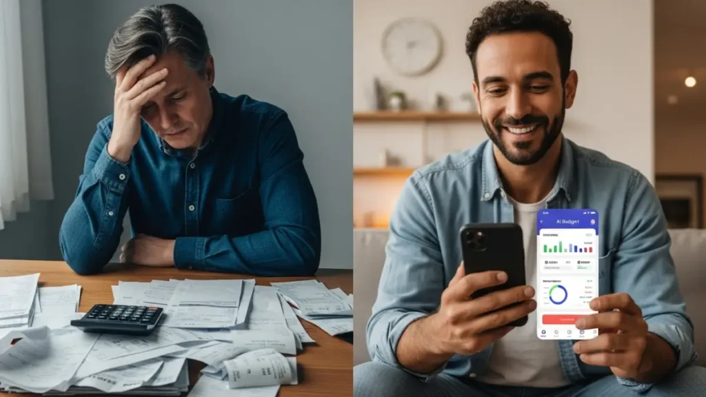 AI budgeting apps reducing monthly expenses in the USA